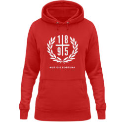 Damen Shirt Lorbeerkranz rot-weiss Neu - Damen Hoodie-1565