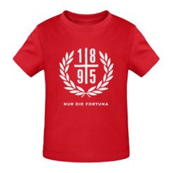 Baby-Shirt: Lorbeerkranz rot-weiß
