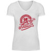 Damen V-Neck: Allez *rot-weiss*