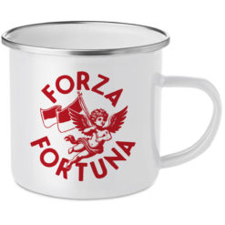 Emaille Tasse: Forza Engel