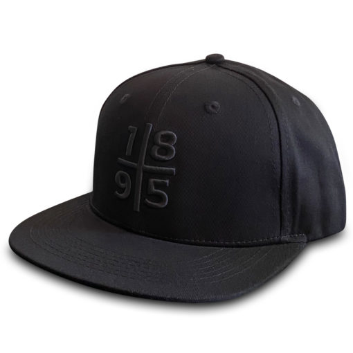 Flat Snapback: 1895 schwarz