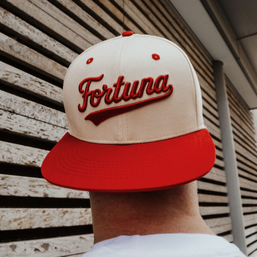 Flat Snapback: Fortuna rot-weiß – Bild 2